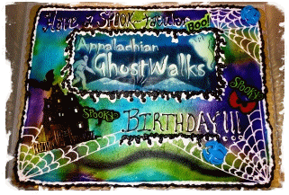 Gatlinburg Ghostwalks Birthday Party Cake