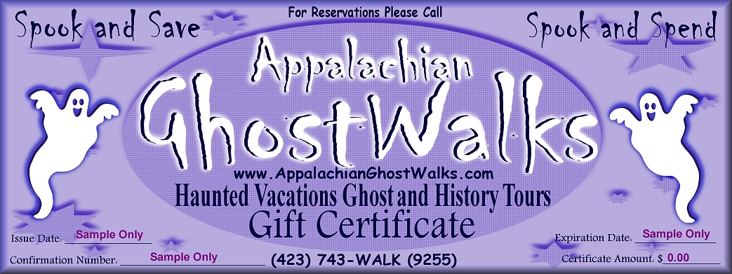 Haunted North Carolina Gift Certificates